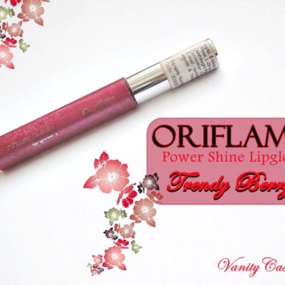 Oriflame Power Shine Lip gloss in “Trendy Berry” Review and Swatch