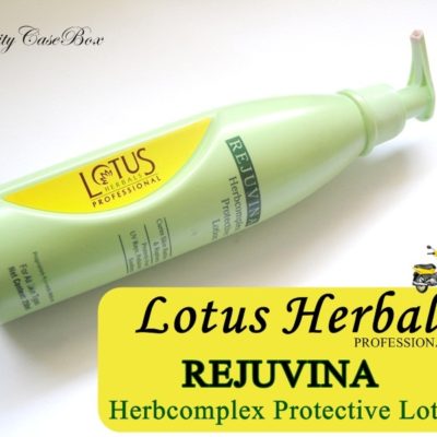 Lotus Herbals Rejuvina Herbcomplex Protective Lotion Review and Swatch