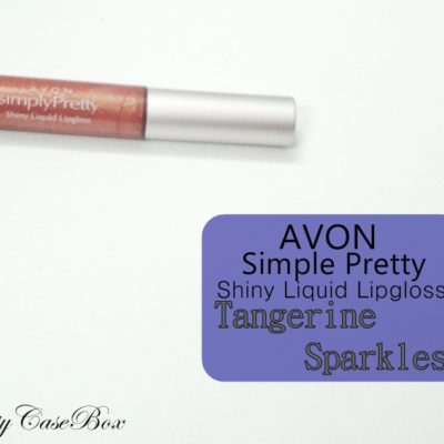 Avon Simple Pretty Shiny Liquid Lipgloss “Tangerine Sparkles” Review and Swatch