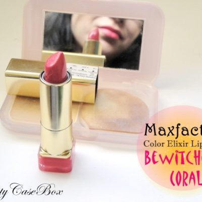 Maxfactor Color Elixir Lipstick “Bewitching coral” review and swatch
