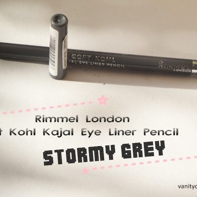 Rimmel London Soft Kohl Kajal Eye Liner Pencil “Stormy Grey” Review and Swatch