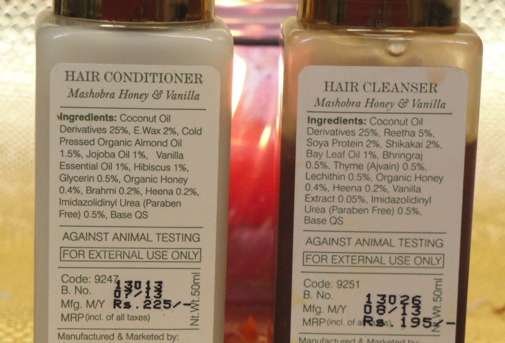 Forest Essentials Hair Cleanser and Conditioner 
