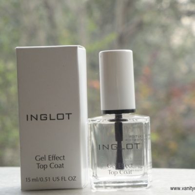 Inglot Gel Effect Top Coat- Wonder Product!