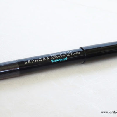 Sephora Crayon Jumbo 12hr “16, Glitter Black” Review And Swatches