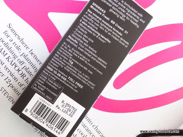 Spawake Moisture Fresh BB Cream review