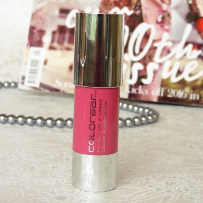 Look gorgeously flushed with Colorbar Pink Sugar lip and cheek blush stick!