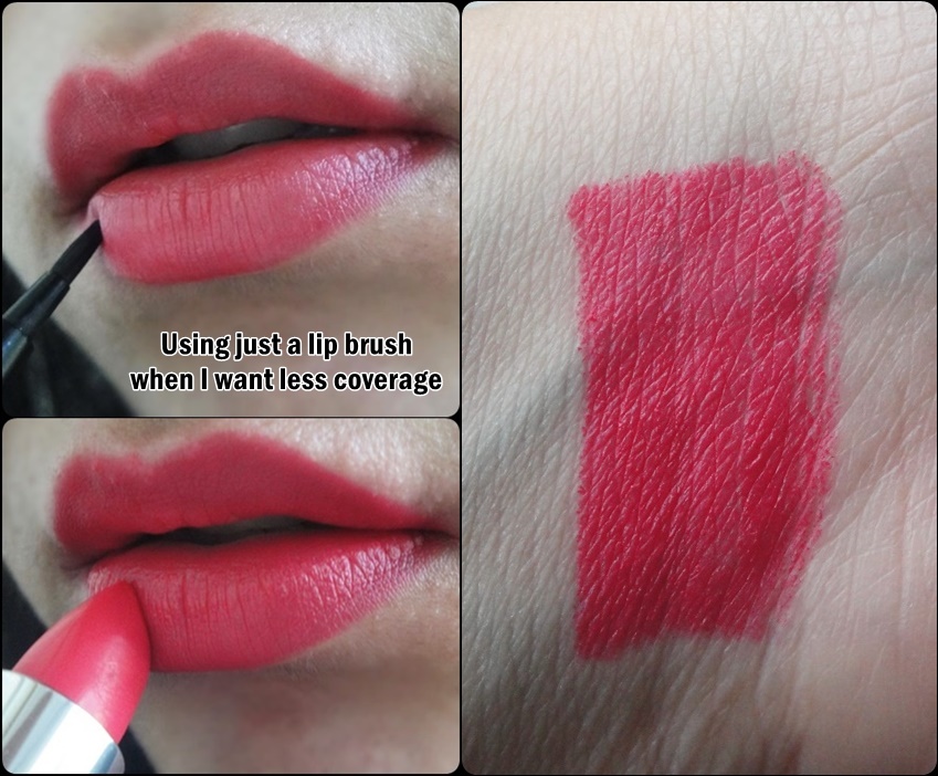 Maybelline Color Sensational Creamy Matte Lip Color "All Fired Up" Review Swatches