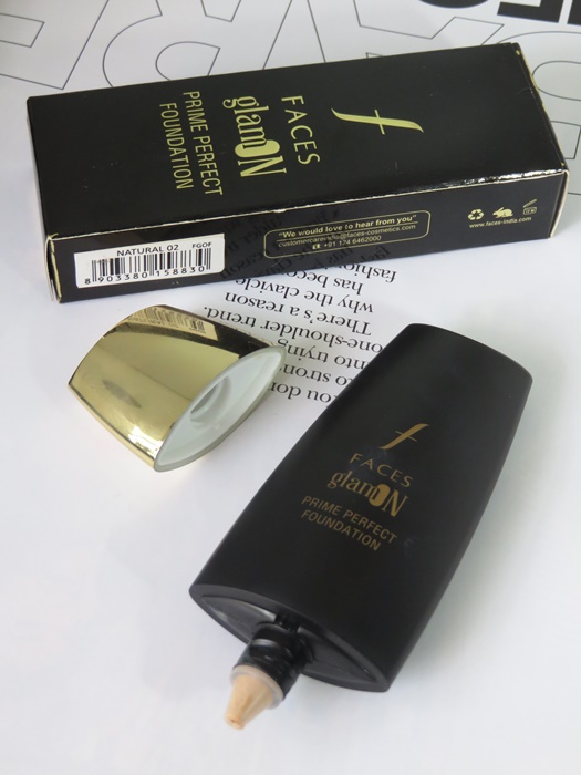 Faces glam on prime perfect foundation review