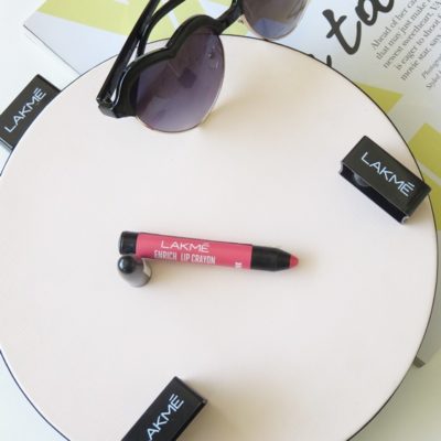 Lakme Baby Pink Enrich Lip Crayon Review, Swatches