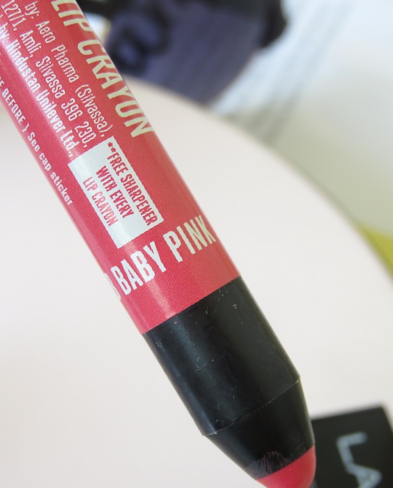 Lakme Baby Pink enrich lip crayon sharpener