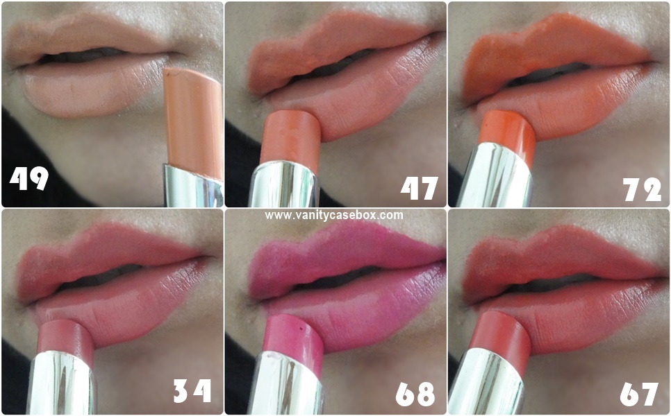 ADS super stay fashion lipsticks shades swatches