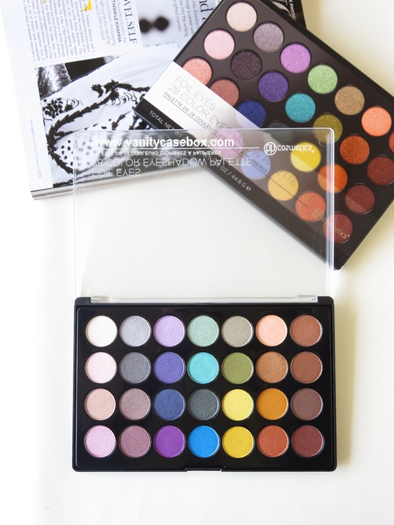 BH cosmetics foil eyes 28 color eyeshadow palette review