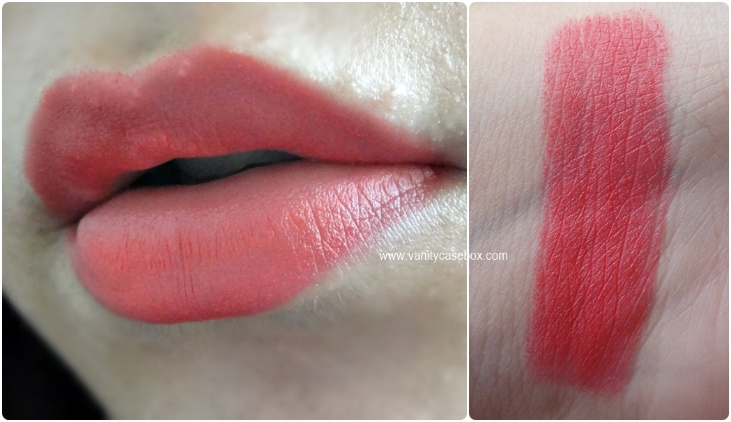Lakme Absolute luxe matte lip color dewy spring swatches