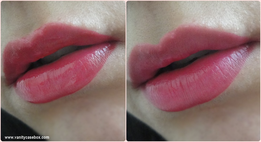 MacQueen serum tint lip and lips swatches
