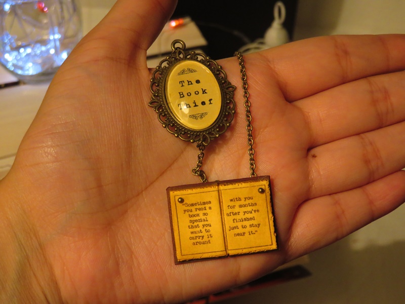 17- book necklace