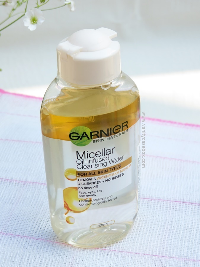 Garnier skin naturals micellar cleansing bi phase water India review