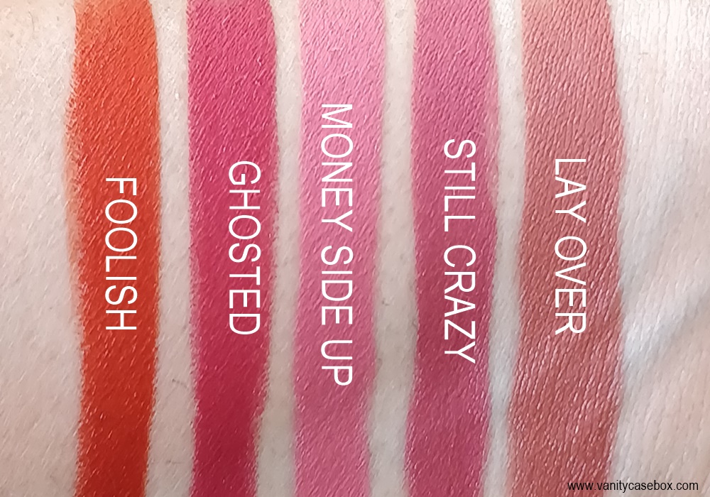 Colourpop Lux Lipsticks Swatches Indian Skin Tone