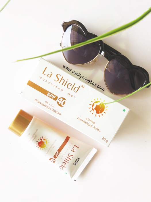 La Shield oil free sunscreen gel SPF40 review