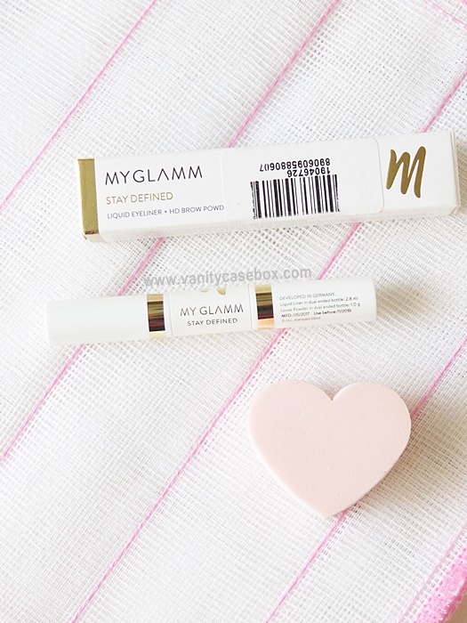 MyGlamm Stay Defined 2 in 1 Liquid Eyeliner + HD Brow Powder