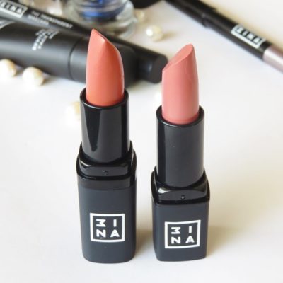 3INA makeup lipsticks review, swatches India