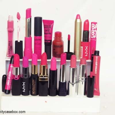 Bright pink lipsticks for fair-medium Indian skin tone