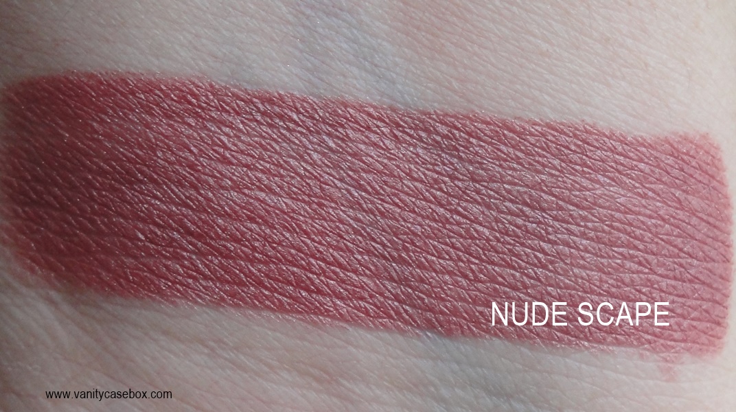 Lakme Nude Scape shade swatches