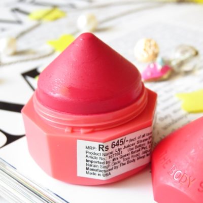 The Body Shop Lip Juicer Strawberry Pomegranate Aloe Vera Review