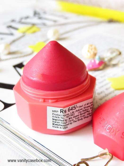 The Body Shop lip juicer strawberry pomegranate aloe vera review