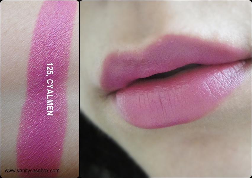Kiko Milano gossamer creamy lipstick 125 Cylamen swathes