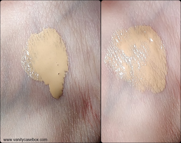 Lakme naturale foundation drops ivory cream swatches