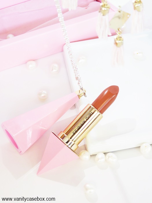 girly pink lipstick