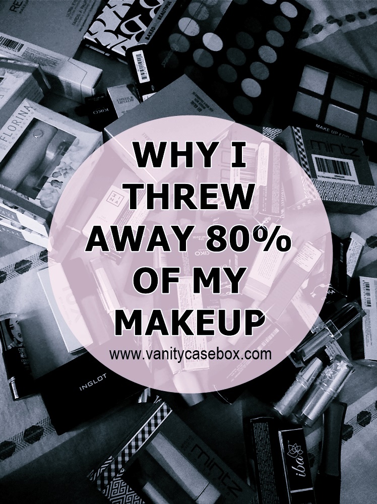 makeup declutter 2018 Indian blog