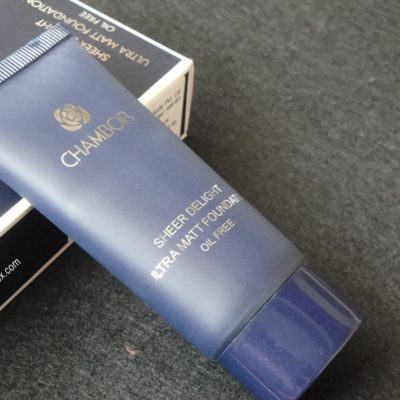 Chambor Sheer Delight Ultra Matte Oil Free Foundation Review and Swatch