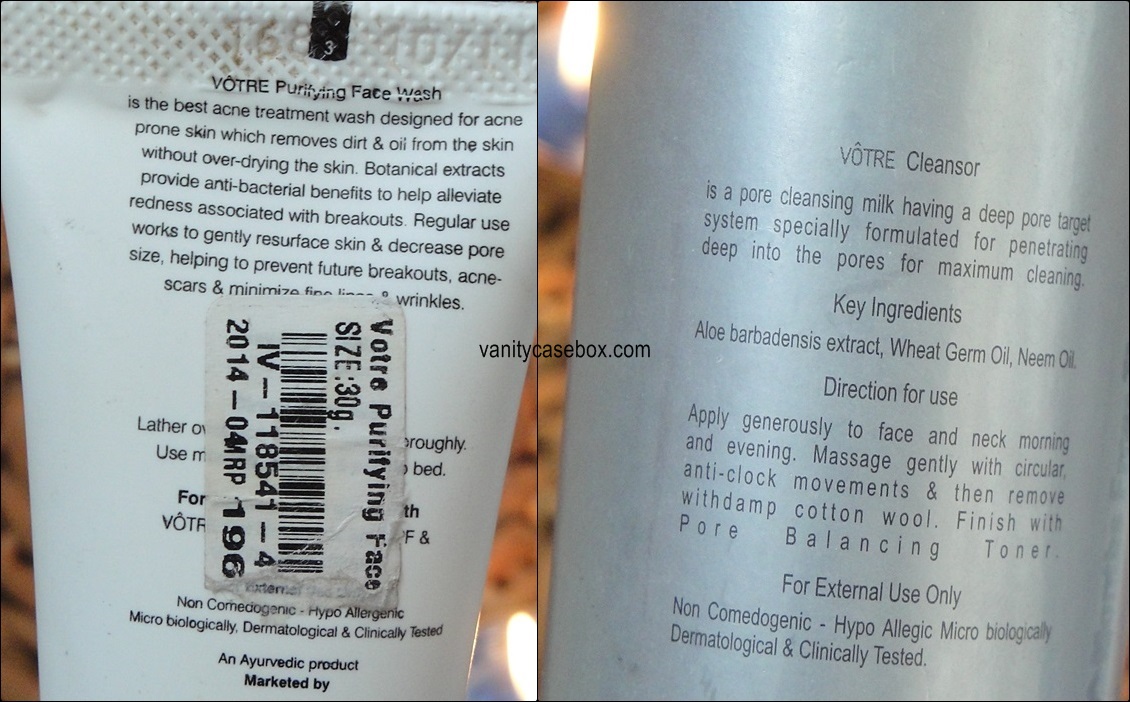Votre Purifying Face Wash and Pore Balancing Cleanser- Impressed ...
