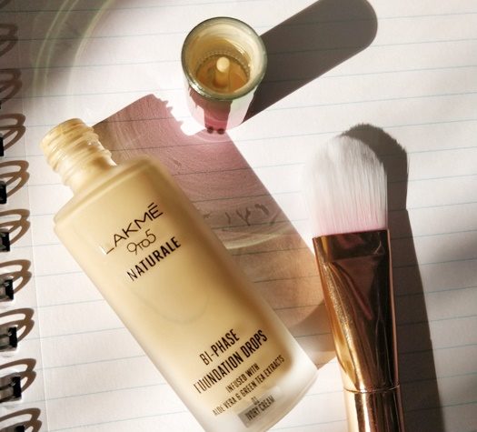 Lakme 9 to 5 naturale foundation drops review